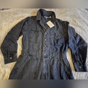 Universal Thread Black Denim Jumpsuit